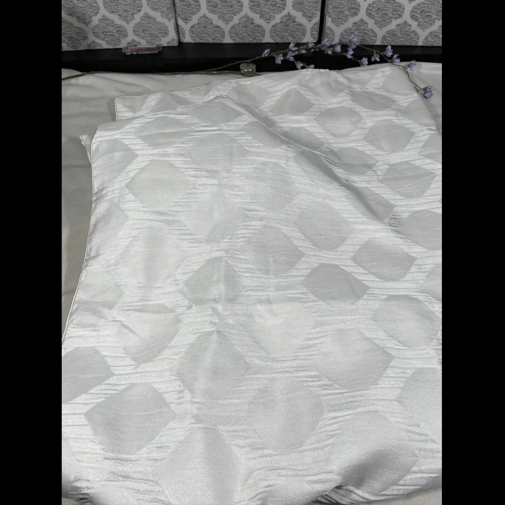 NEW‎ $335 Hotel Collection Olympia [ Full/Queen ] Duvet Cover White #D283